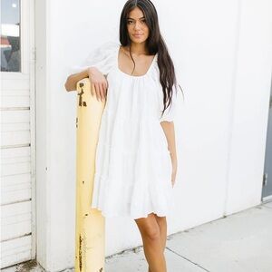 SHORT DAYMAKER DRESS WHITE *ZOCO EXCLUSIVE*